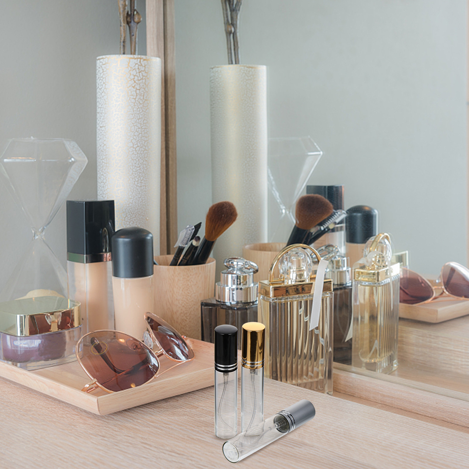 Misting Bottle Fine - 6 sztuk wysokiej jakości, przenośnych butelek